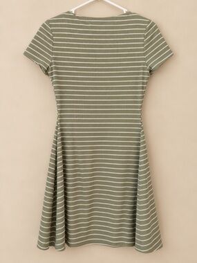 Free For All | Dresses | Free For All Sage Green White Striped Square ...
